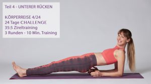 4/24 Training unterer Rücken für Anfängerinnen - Morgenroutine - 5 Übungen