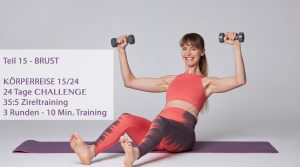 15/24 Brust Training für Anfängerinnen - Morgenroutine - 5 Übungen