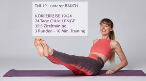 19/24 Training unterer Bauch für Anfängerinnen - Morgenroutine - 5 Übungen